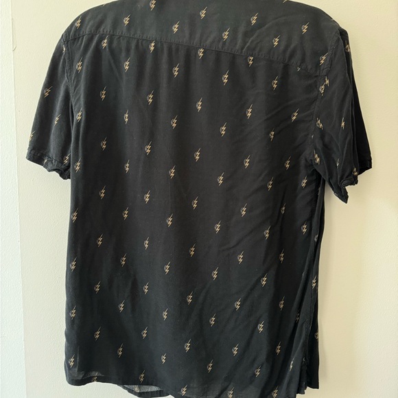 All Saints Lightning bolt short sleeve button down - Picture 4 of 5